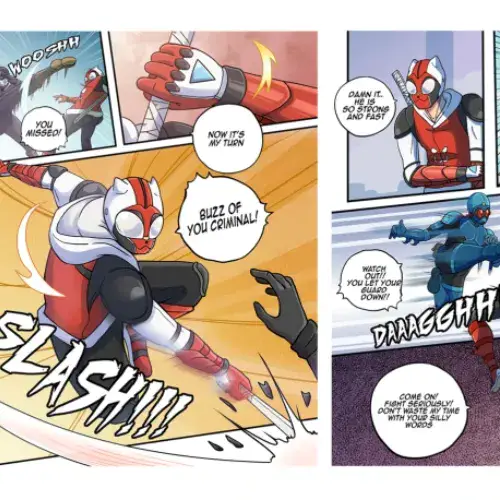 I will illustrate comic page, manga page, or webtoon in cartoon style